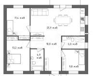 Фотография Дом 105 м² на участке 6 сот., Московская обл., Домодедово, КП Ильинская слобода Куплю дом на участке соток , фотография обложки