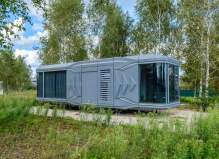 Капсульный дом 38 м² с участком 10 соток — панорамные окна, премиум-класс