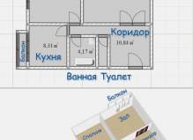 2-комнатная квартира, 65.0 м², город Серпухов, ул. Юбилейная улиц...